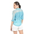 thumbnail image 3 of Blusa transparente con encanje Roman Fashion /Juvenil, 8042 (Azul claro) azul cielo CH, 3 of 4