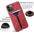 thumbnail image 3 of iPhone 12 Wallet Case, iPhone 12 Pro Wallet Case, Dteck Slim Credit Card Slot Holder Case PU Leather Wallet Case for Apple iPhone 12 / iPhone 12 Pro 6.1 inch 2020, Red, 3 of 7