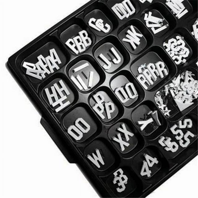 Aarco Products HF1.0 1 in. Universal Single Tab Changeable Letters