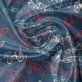 thumbnail image 5 of Ambesonne Bicycle Valance Pack of 2, Bike Sketches on Blue, 42"X18", Multicolor, 5 of 5