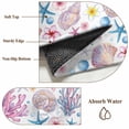 thumbnail image 5 of Summer Beach Large Area Rugs 8x10 ft Ocean Starfish Shell Coastal Conch Coral Flower Washable Rug Non Slip Indoor Carpet Absorbent Floor Mat for Living Room Bedroom Dining Room, 5 of 9