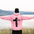 thumbnail image 2 of Wyzesi Oversized Sweatshirts Plus Size Male Long Sleeve Hooded Sweatshirt Solid Color Back Print Sweatshirt, 2 of 5