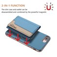 thumbnail image 5 of Allytechgroup Case for Apple iPhone 8 Plus/7 Plus, 2-in-1 Detachable Magnetic RFID Blocking Wallet Shell [Compatible with MagSafe] Stand PU Leather Cover with Credit Card Slots/Cash Pockets, Lightblue, 5 of 13