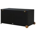thumbnail image 3 of vidaXL Garden Storage Box Black 120x65x61 cm Poly Rattan, 3 of 5