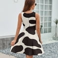 thumbnail image 6 of Cute Cow Pattern Design Sleeveless Dress Women Summer Evening Dresses Ladies Sundress, 6 of 7