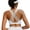 White, variant on Women’s Sports Bra Medium Support Criss Cross Back Removable Padded Workout Bra Athletic Yoga Bra
