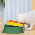 thumbnail image 3 of Pet Bowl Food and Water Feeder Non Slip, Detachable Colorful Removable with Stand, Feeding Dish for Dog Supplies Bedroom Living Room Garden Green, 3 of 9