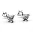 thumbnail image 2 of Gemelos plateados con diseño de pato para hombre en color cobre, 2 of 3