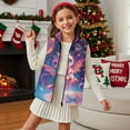 thumbnail image 3 of Uorisanigo Girls Vest Toddler Boys Fleece Vest with Pockets Fall Fashion Winter Zipper Dead Branch Leaves Print Sleeveless Jacket Soft Cozy Waistcoat for Outdoor Layering 2-12 Years, 3 of 7