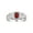 Garnet, variant on Men's Rings Sterling Silver Classic 7X5MM Oval Gemstone & Diamond Ring Ruby July Birthstone Rings For Men Size 12