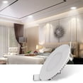 thumbnail image 2 of 6-Watt Ultra-thin Panel Light Round Recessed Ceiling Light Fixture Cold White 6000-6500K, 2 of 5