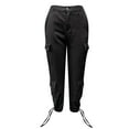 thumbnail image 5 of JJHGVB Wide Leg Jeans Wide Leg Jeans for Women Long Casual Pants Vintage Jeans Denim Trousers Pants with Pockets High Waisted Denim Pants Pull-On Pant Straight Denim Jeans Loose Fit Black L, 5 of 5