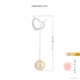 thumbnail image 3 of ANGARA Golden South Sea Cultured Pearl Lariat-Style Heart Necklace in 14K White Gold for Women | June Birthstone, Birthday, Anniversary, Jewelry Gift for Women | Pearl Necklace, 3 of 8