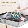 thumbnail image 3 of FORMRS Makeup Bag Travel Cosmetic Organizer for Women Fold Flat Zipper Pouch with Handle, Retro Tree, 3 of 8