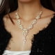 thumbnail image 4 of Collar de perlas de cristal brillante de las mujeres encantos colgante collar de cadena, 4 of 4