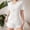 *White, variant on Women's Summer Bow Notch Collar Short Sleeve Top and Shorts Pajama Set ,Casual Two-Piece Loungewear Black,Women's Plus XL