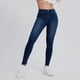 thumbnail image 2 of Gibobby Pantalones de chándal para mujer para mujer Pantalones de lápiz de mezclilla azul de cintura alta delgados ocasionales Pantalones (Dark Azul, S), 2 of 5