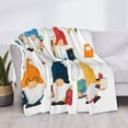 thumbnail image 3 of Rateoe School Cute Gnomes Pattern Flannel Throw Blanket, Ultra-soft Blanket for Bed, Couch, Car, Hypoallergenic Anti-pilling blanket-50"x40"(Horizontal), 3 of 6