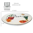 thumbnail image 3 of Lorren Home Trends 2 Piece Round 12" Pizza-Serving Platters, Vegetable Design, 3 of 4