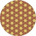 thumbnail image 1 of Ahgly Company Machine Washable Indoor Round Transitional Grapefruit Red Area Rugs, 8' Round, 1 of 7