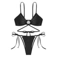 thumbnail image 4 of WILLBEST Traje de Baño Dama conjunto de Bikini de Mujer Tanga Bikini de Dos Piezas Traje de Baño Ajustable Sexy Traje de Baño con Anillo, 4 of 4