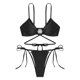 thumbnail image 4 of WILLBEST Traje de Baño Dama conjunto de Bikini de Mujer Tanga Bikini de Dos Piezas Traje de Baño Ajustable Sexy Traje de Baño con Anillo, 4 of 4