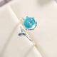 thumbnail image 5 of Anillo De Dedo Ajustable Sirena Anillos Abiertos Plata Envolver Alrededor De Anillos Regalo Para Mujeres Niñas Advancent AP005828-00, 5 of 6