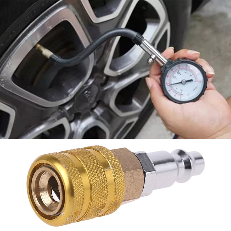 Tire Valve Connector Clip Locking Air Compressor Hose Adapter For ...