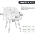 thumbnail image 5 of LKJYER Curved Back Dining Chair Covers with Armrest, Stretch Accent Dining Room Chairs Covers Slipcovers With Arms, Office Desk Chair Covers, 5 of 7