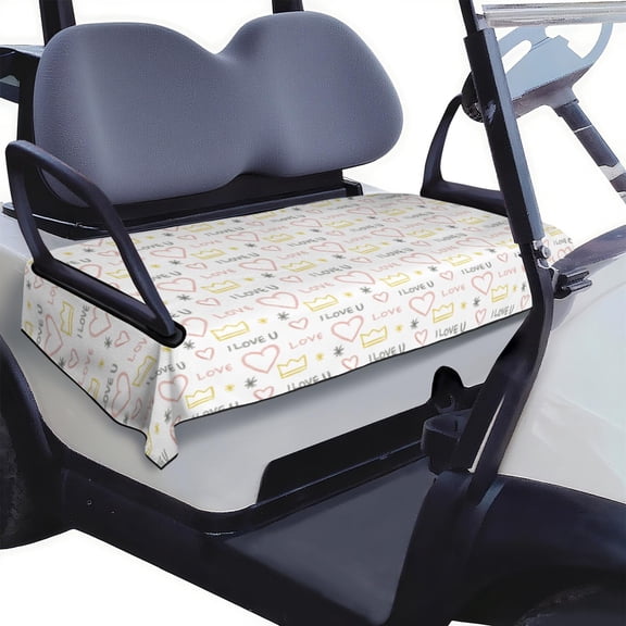 Valentine's Day Themed Golf Cart Front Seat Towel Blanket 51"x31" Universal Fit for EZGO Yamaha Club Car Icon