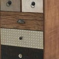 thumbnail image 2 of 42 Inch Tall Dresser Chest, Multicolor, 6 Drawers, Sturdy Sled Base, Brown- Saltoro Sherpi, 2 of 6