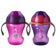 Tommee Tippee Infant Trainer Sippee Cup with Removable Handles | Spill-Proof, BPA-Free – 7+ months, 8oz, 2 Count