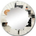 thumbnail image 2 of DESIGN ART Designart "Yellow Suprematism Geometric Symphony" Abstract Modern Wall Mirror 24in.x24in., 2 of 4