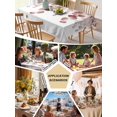thumbnail image 5 of Red Brown Botanical Table Cloth, Watercolor Spring Eucalyptus Leaves Waterproof Tablecloth for Square Tables, Reusable Washable Fabric Table Cover for Restaurant Kitchen Dining Tables 54"x54", 5 of 6