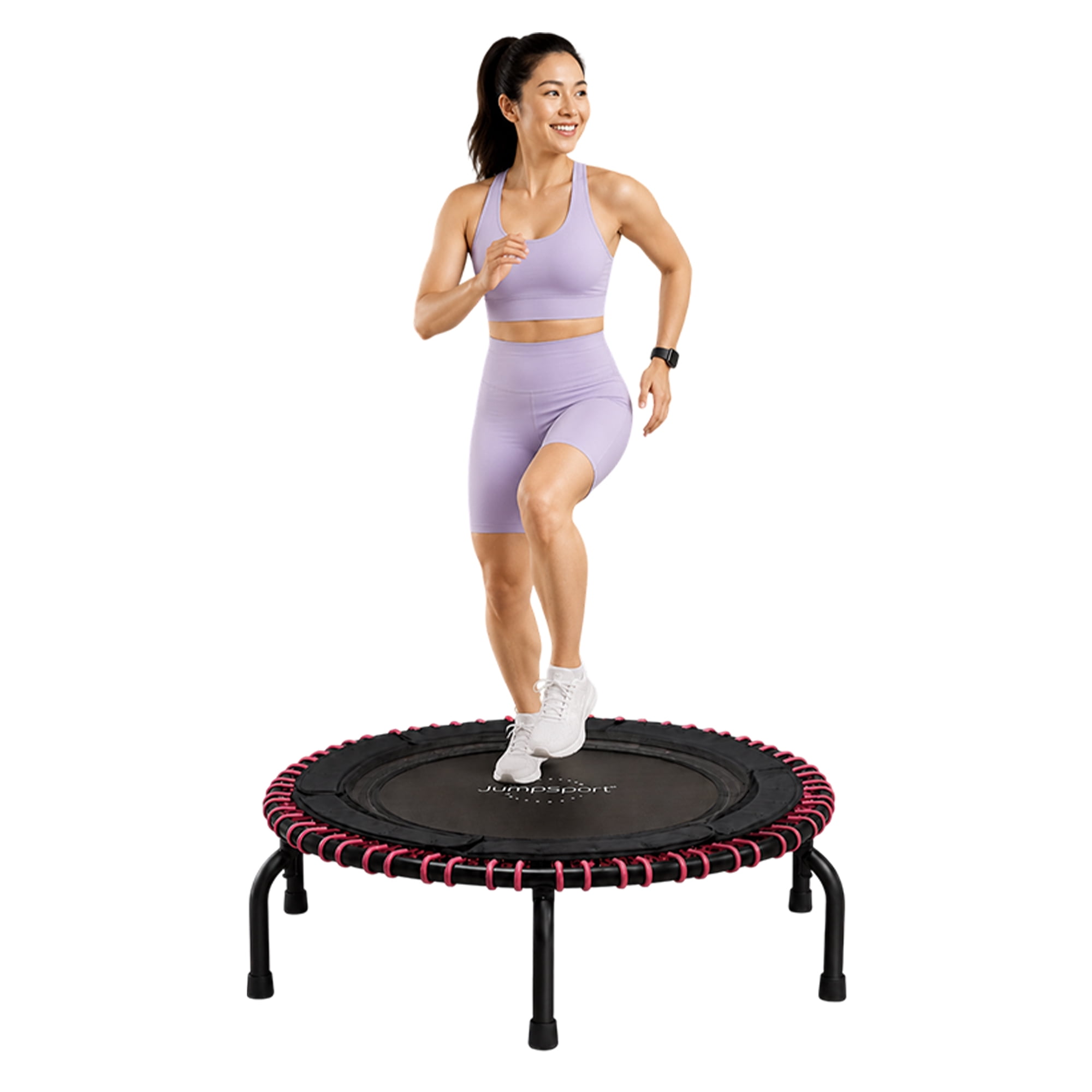 JumpSport 250 Fitness Rebounder Mini Trampoline with Handle Bar