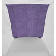 thumbnail image 2 of Faux Burlap Dining Room Chair Back Covers or Seat Covers by Penny's Needful Things (Both Chair Back & Seat Cover) (20 W x 16 H CHAIR BACK) (Purple), 2 of 6