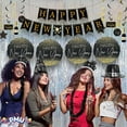 thumbnail image 2 of PMU New Year's Eve Party Supplies 2026 Black and Silver Party Kit Assortment for 25 persons - New Year's Eve Decorations Supplies, Outfits for Adults, Men and Women (25/psn), 2 of 5