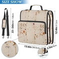 thumbnail image 3 of Zipper Binder Retro Texture Flowers Moon 1.5 Inch Binder Folder Bag with Shoulder Strap and Handle, 3 of 8