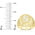 thumbnail image 2 of Floreo Men's 10k Yellow Gold Round Two-Tone Gold A-Z Initial Ring, Sizes 5 - 11, 2 of 4