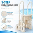 thumbnail image 5 of Ktaxon Pool Ladder Swimming pool escalator with Handrails, Heavy-Duty Safety Step for Swimming Pool Beige,3 Steps, 5 of 11