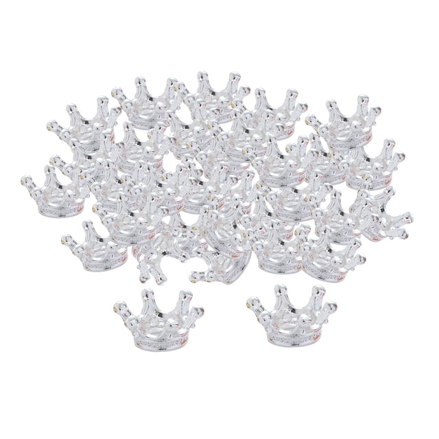 50Pcs Crown Shape Charms Crown Shape Accessories for DIY Crafting Jewelry Making Style F
