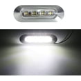 thumbnail image 3 of 10 luces LED de posición laterales blancas de 12 V-24 V CC, 4 unidades, luces de gálibo delanteras y traseras para coche, autobús, camión, remolque, barco, cubierta, cortesía., 3 of 5