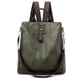 thumbnail image 3 of Mochila para mujer, bolso de PU para mujer, mochila de viaje retro informal para exteriores, bolso antirrobo, 3 of 6
