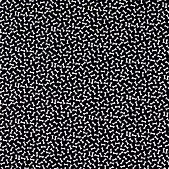 Dog Bones Cotton Calico Fabric