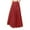 Red, variant on Yuwull Women's Vintage Stretch High Waist A-Line Flared Maxi Skirts with Pockets Solid Color Pleated Long Skirts Black