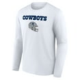 thumbnail image 2 of Men's Dak Prescott White Dallas Cowboys Team Wordmark Player Name & Number Long Sleeve T-Shirt, 2 of 3