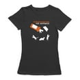 thumbnail image 1 of Playing Cat Shadows Cat Tshirt Women's T-shirt, 1 of 1