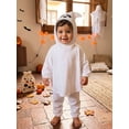 thumbnail image 4 of RUINIXCW Toddler Baby Halloween Ghost Costumes Kids Baby Boy Girl Halloween Outfit Hooded Caped Tops with Pants Set Cosplay Party Clothes, 4 of 9