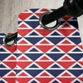 thumbnail image 3 of Ambesonne Americana Grommet Curtain, Half Triangles, 50" x 72", Red Dark Blue and White, 3 of 6