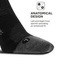 thumbnail image 6 of Feetures Merino 10 Cushion No Show Tab Sock Stripe (1 Pair) L, Old Charcoal, 6 of 6